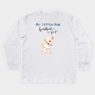 Little Dog Love Kids Long Sleeve T-Shirt